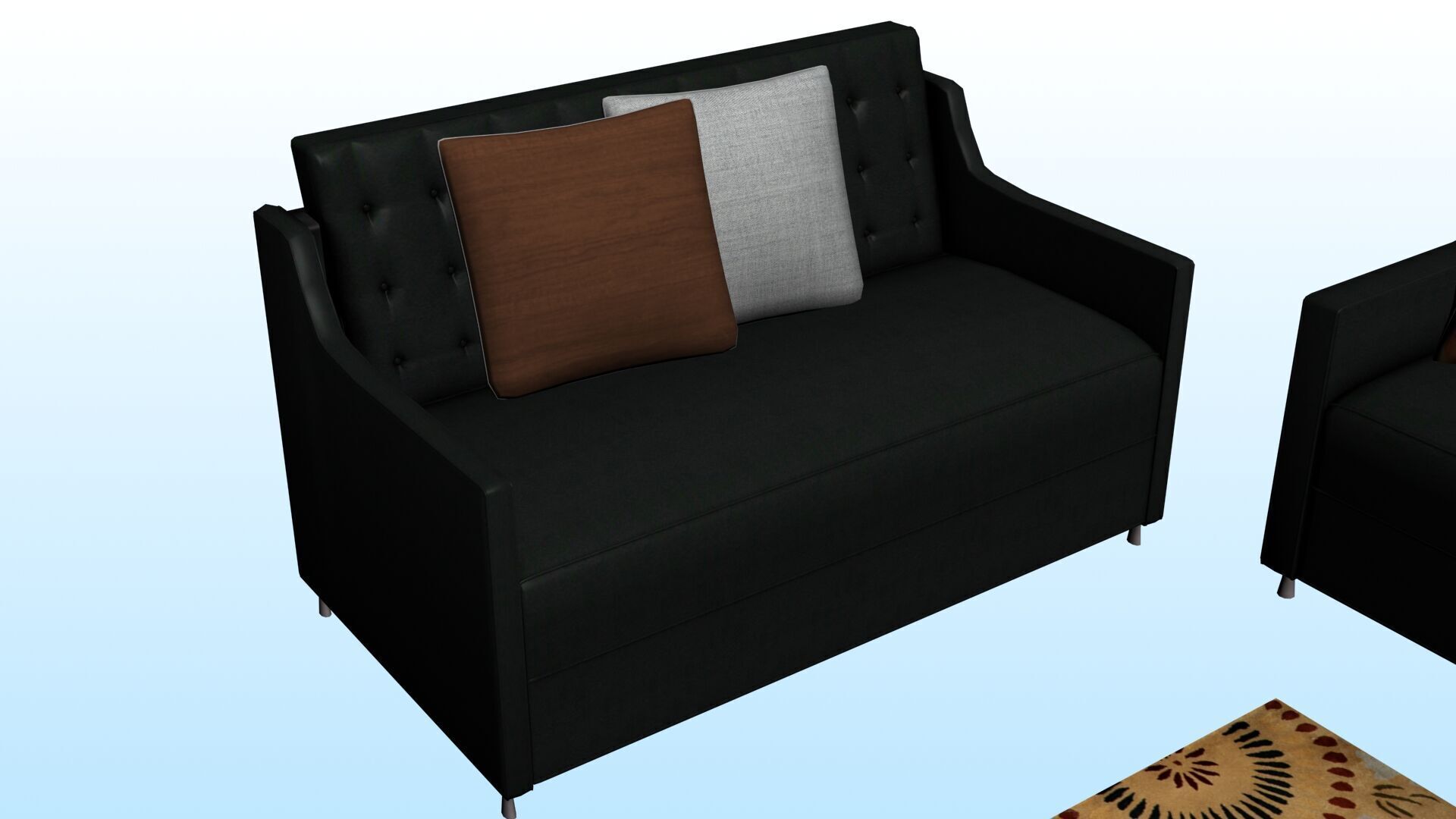 SOFA SET WITH CARPET 06 3D model_7