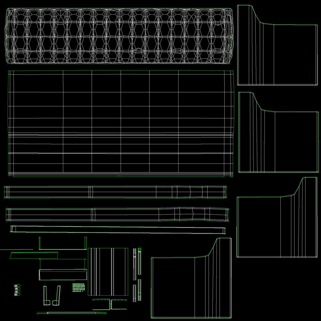 SOFA SET WITH CARPET 06 3D model_18