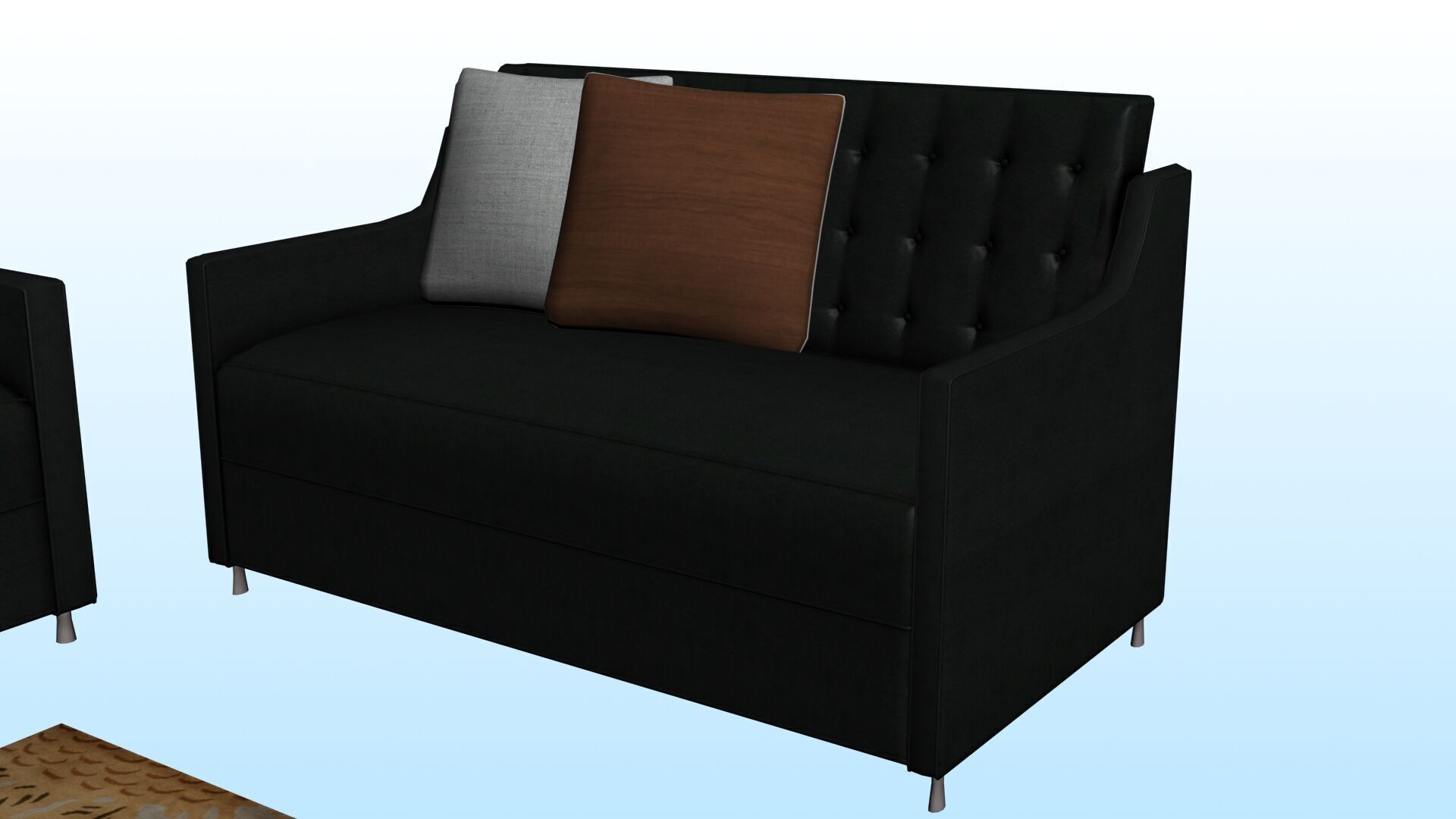 SOFA SET WITH CARPET 06 3D model_9
