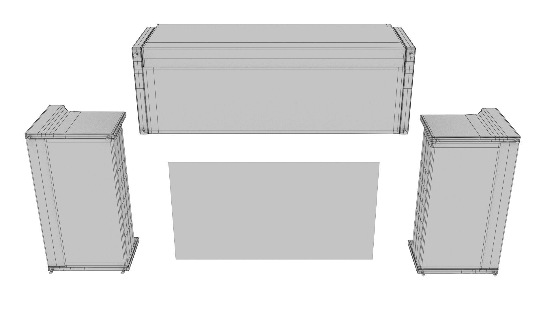 SOFA SET WITH CARPET 06 3D model_16