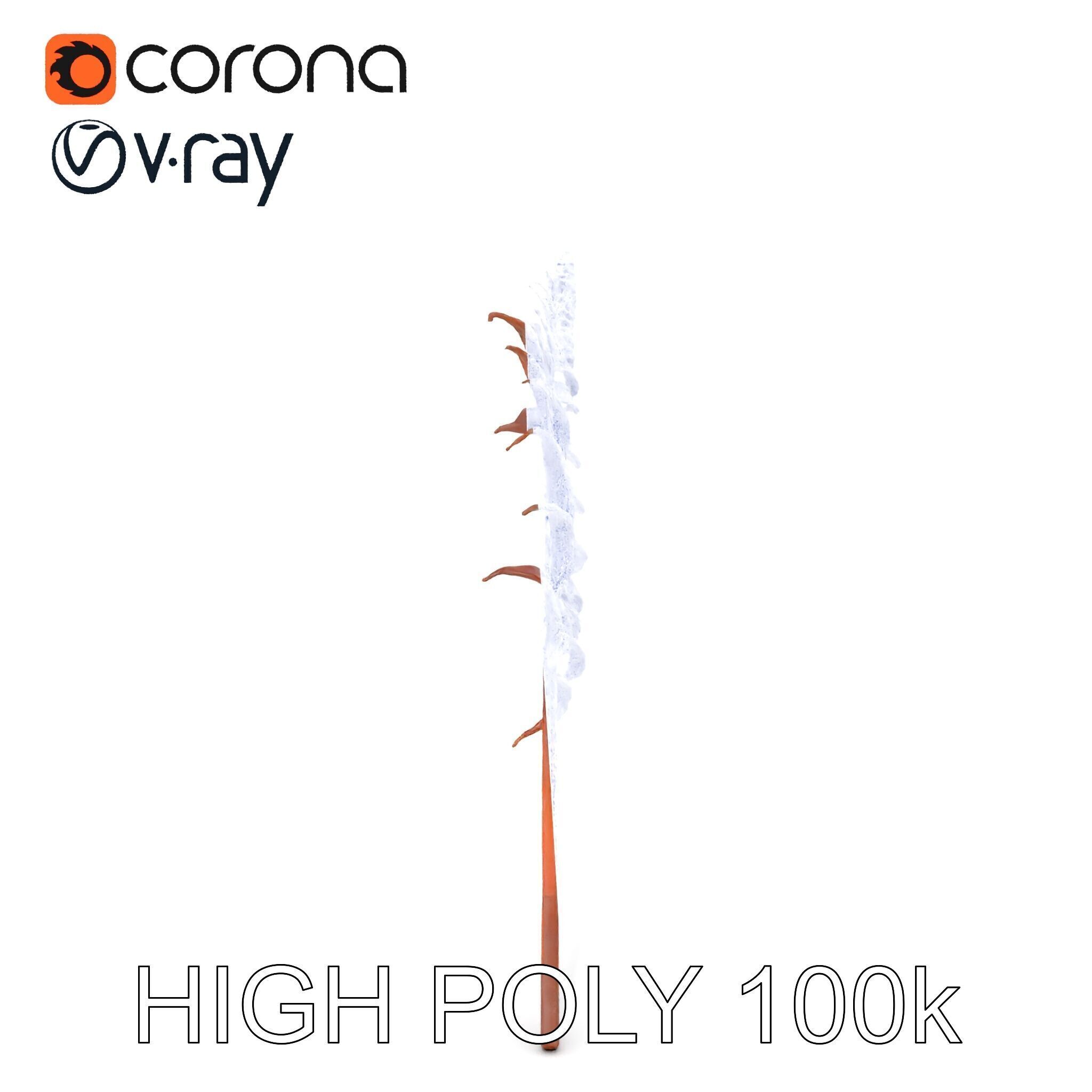 Fern Leaf Model Pack  Detailed Botanical Model for Realistic ... Low-poly 3D model_32