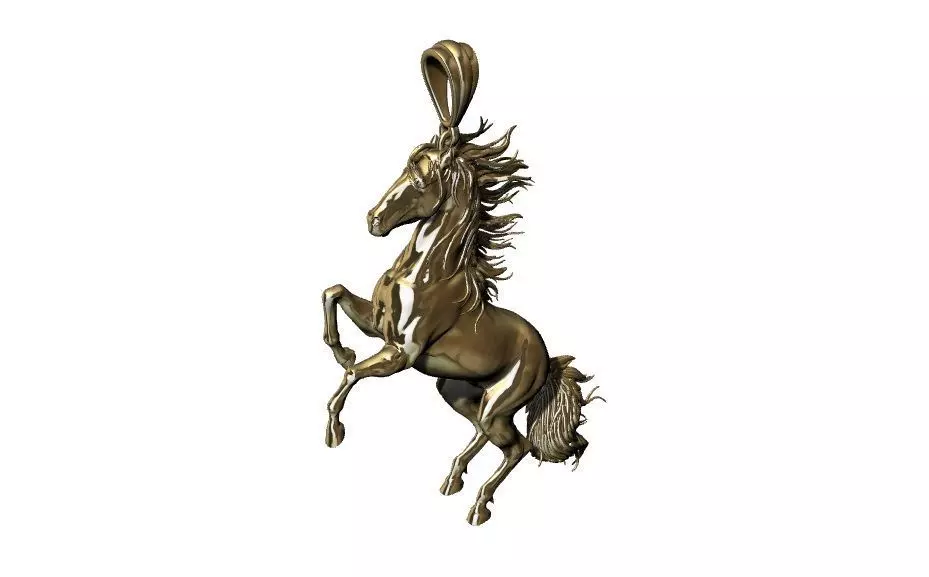 Horse Pendant 3D print model