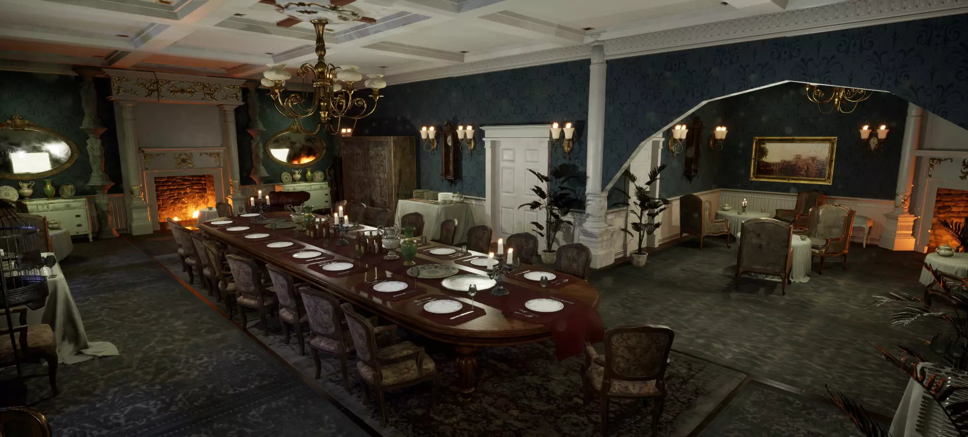 The Hearthwood Dining Hall 3D model_0