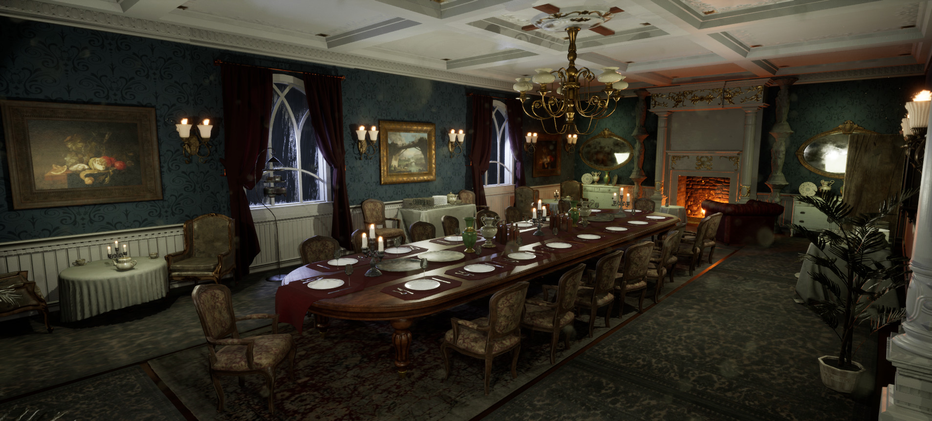 The Hearthwood Dining Hall 3D model_2