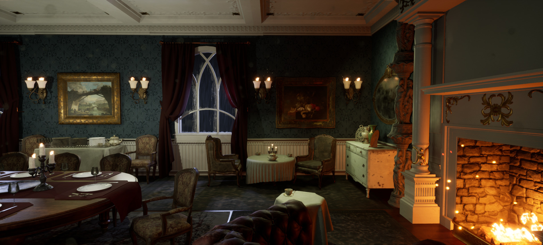 The Hearthwood Dining Hall 3D model_4