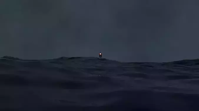 Deep Ocean Signal Red Buoy 3D model