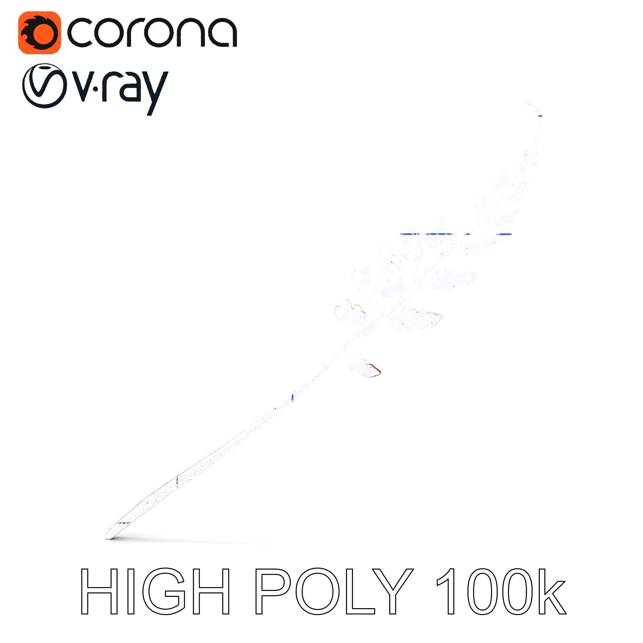 Fern Leaf D Model Pack Low-poly 3D model_25