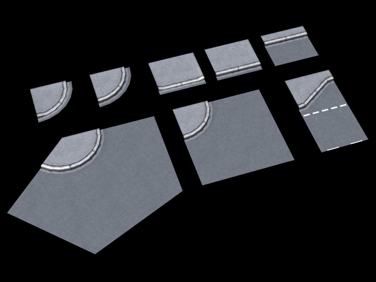 City Streets Construction Kit 3D model_4