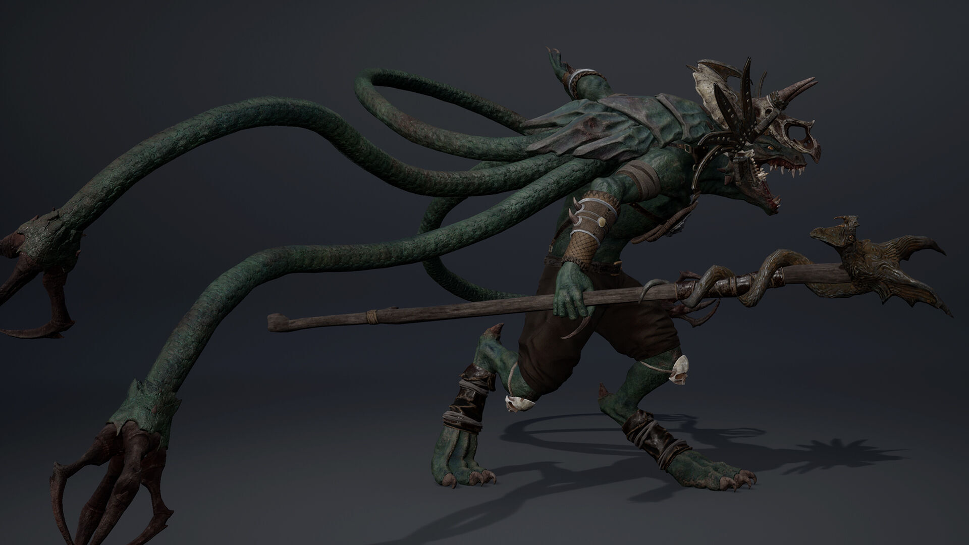 Mist Mage Low-poly 3D model_37