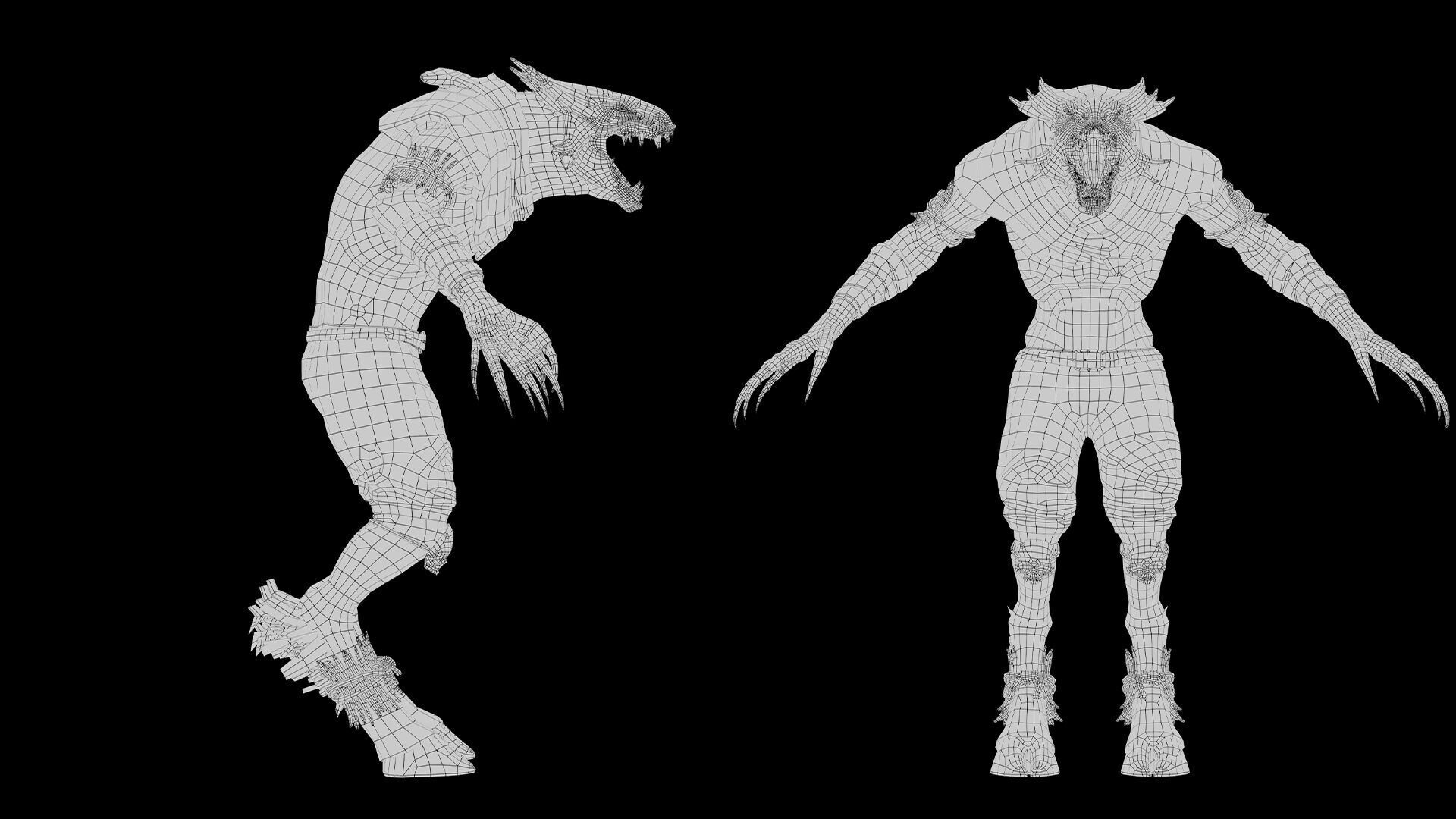 Mist Mage Low-poly 3D model_52