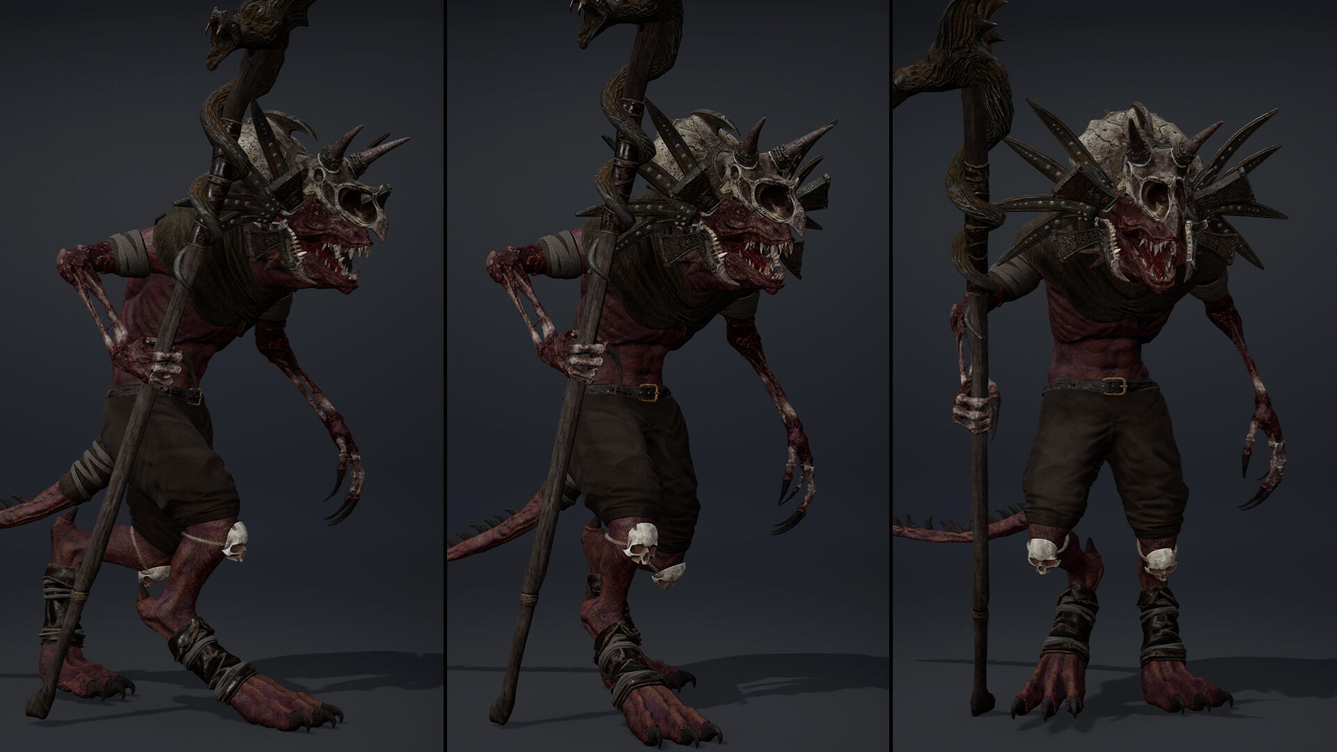 Mist Mage Low-poly 3D model_35