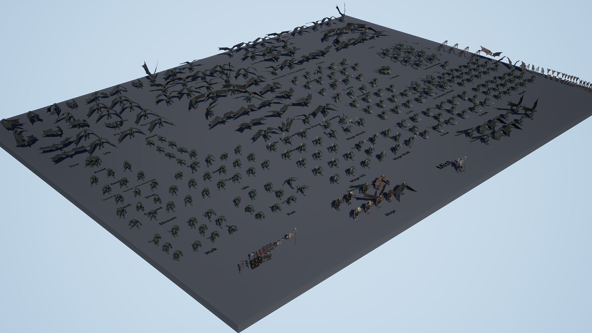 Mist Mage Low-poly 3D model_13