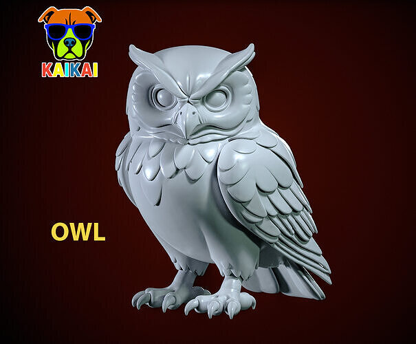 Owl model - Night owl decor - 3D print 3D print model