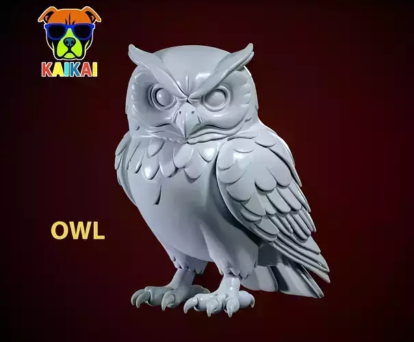 Owl model - Night owl decor - 3D print