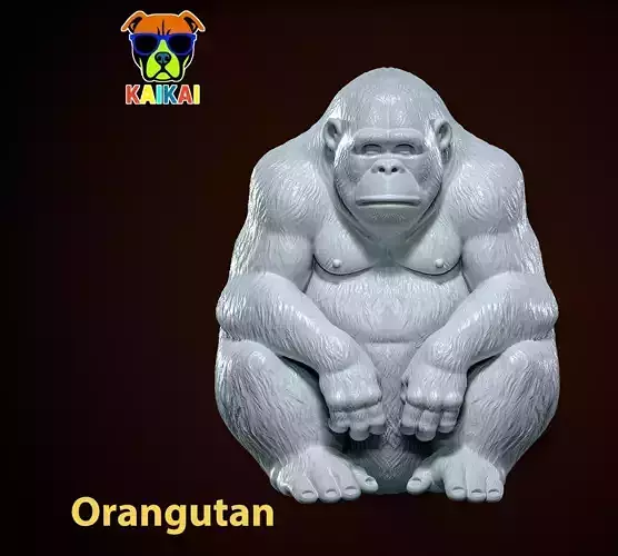 Orangutan statue - Monkey - 3D print