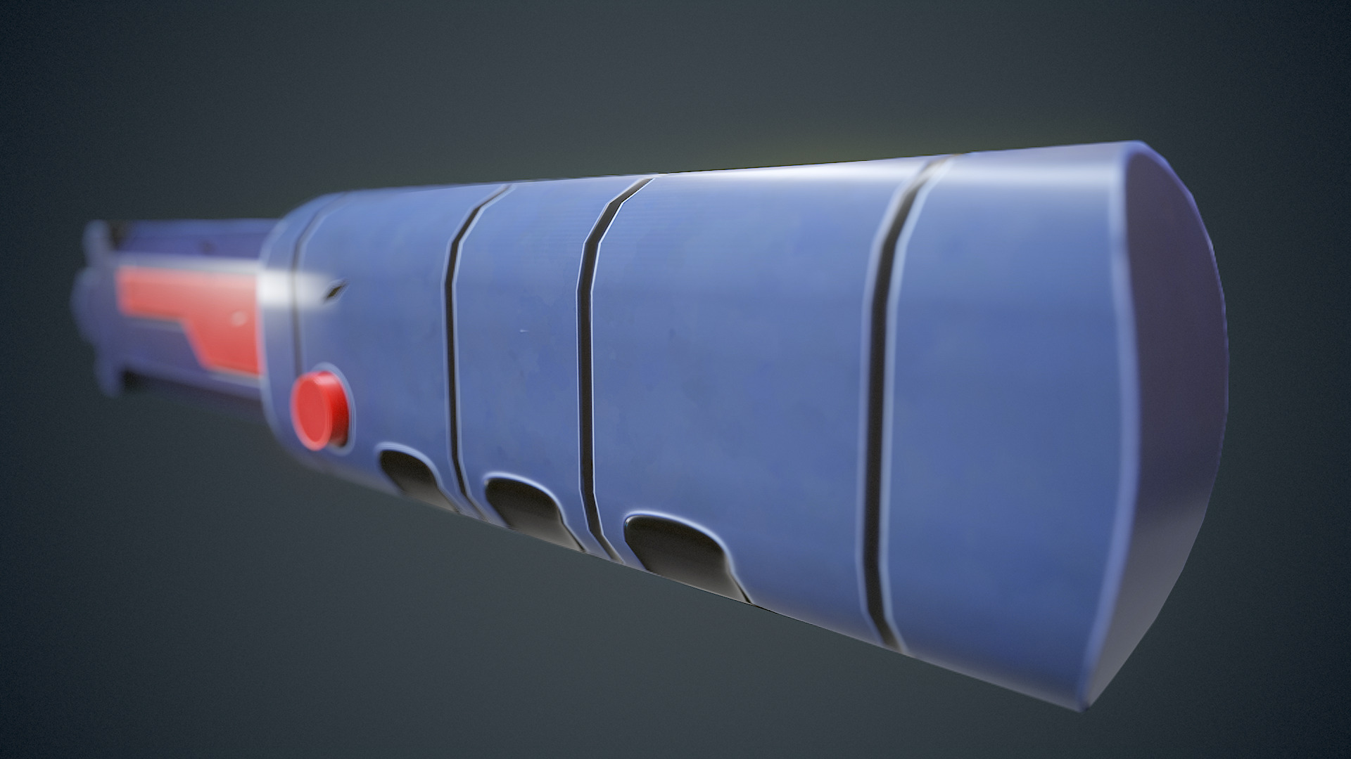 Stylized Sci Fi Knife Free low-poly 3D model_3