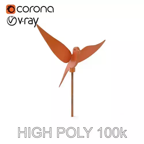 Stylized Bird Sculpture Model Pack for Ornamental Displays