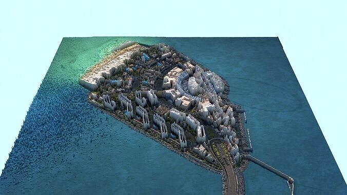 Bluewaters Island 3D model