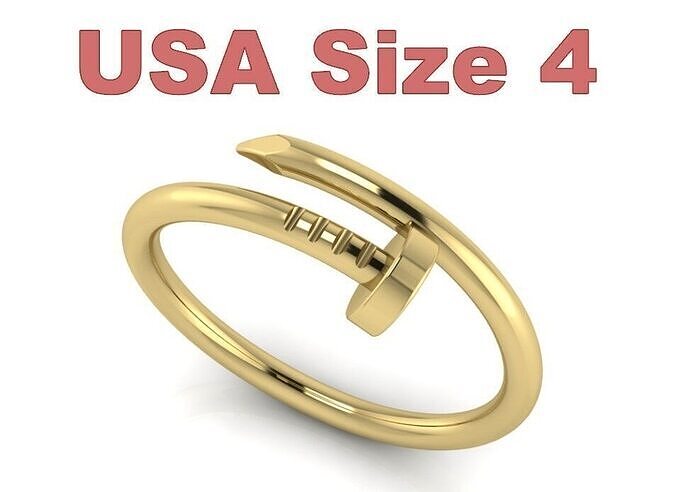 Nail Ring - USA Size 4 3D print model