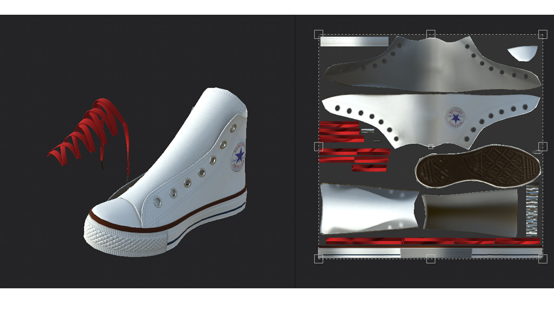 girl character Low-poly 3D model_13