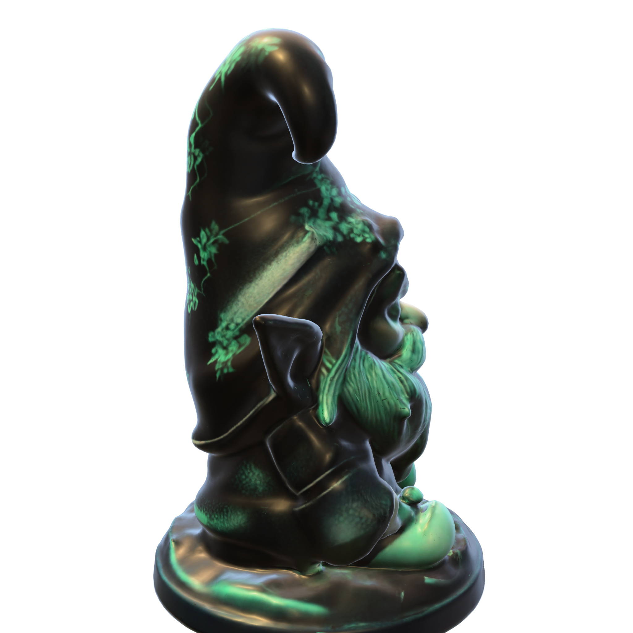 Enchanted Forest Gnome  Low-poly 3D model_5