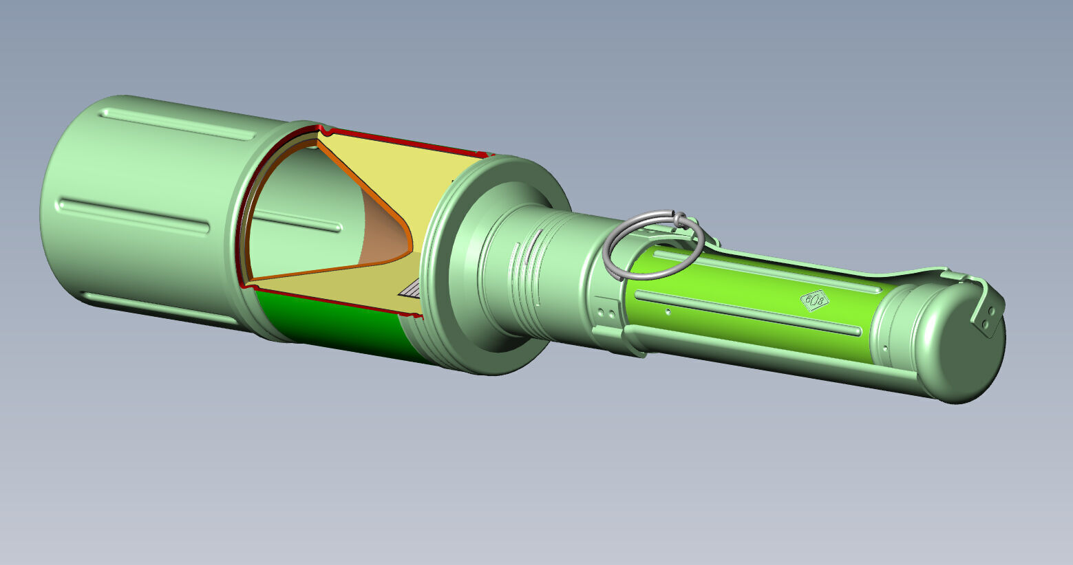 RKG 3 Soviet hand antitank cumulative grenades prinable moulage 3D model_15