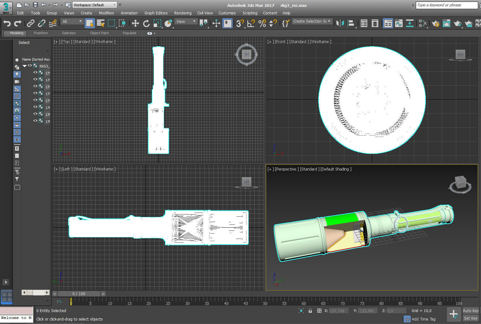 RKG 3 Soviet hand antitank cumulative grenades prinable moulage 3D model_17