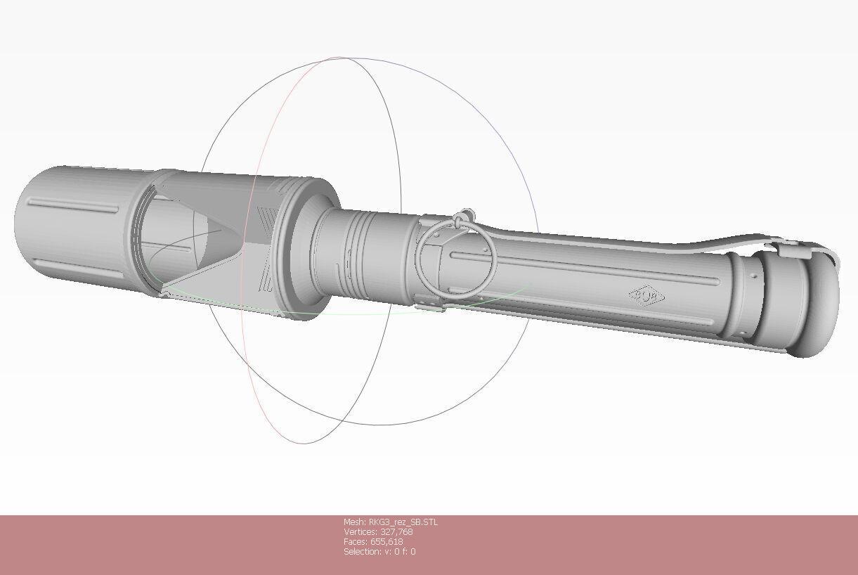 RKG 3 Soviet hand antitank cumulative grenades prinable moulage 3D model_24