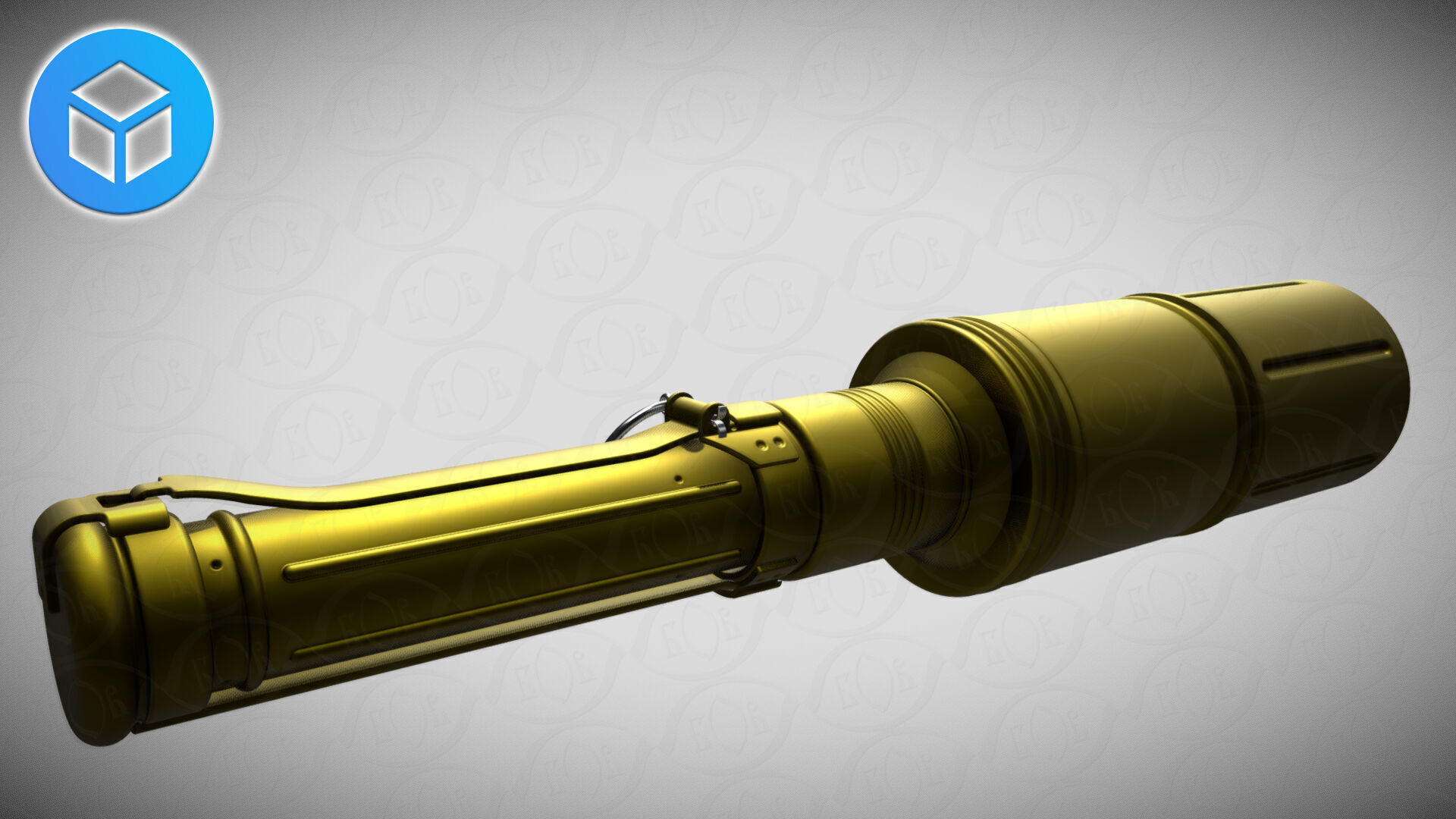 RKG 3 Soviet hand antitank cumulative grenades prinable moulage 3D model_7