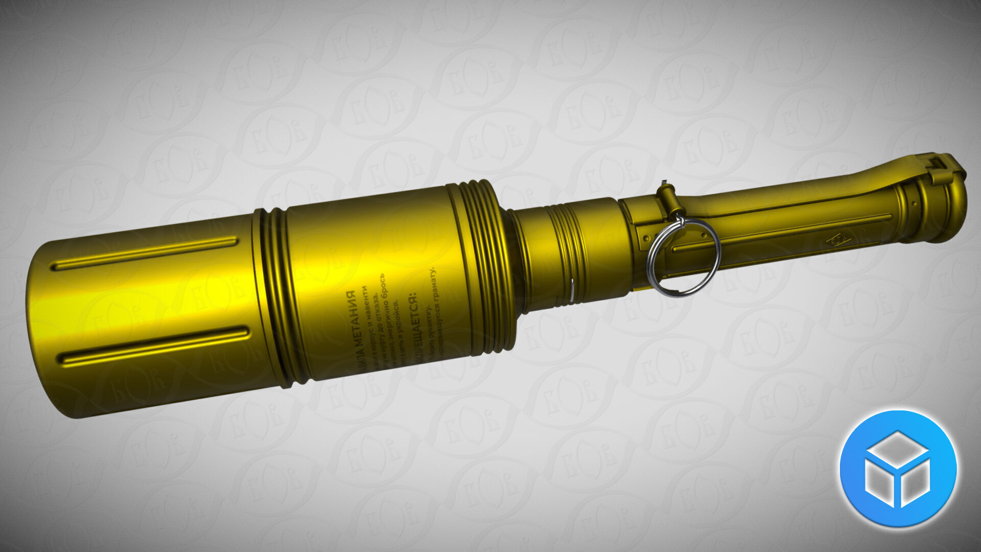 RKG 3 Soviet hand antitank cumulative grenades prinable moulage 3D model_8