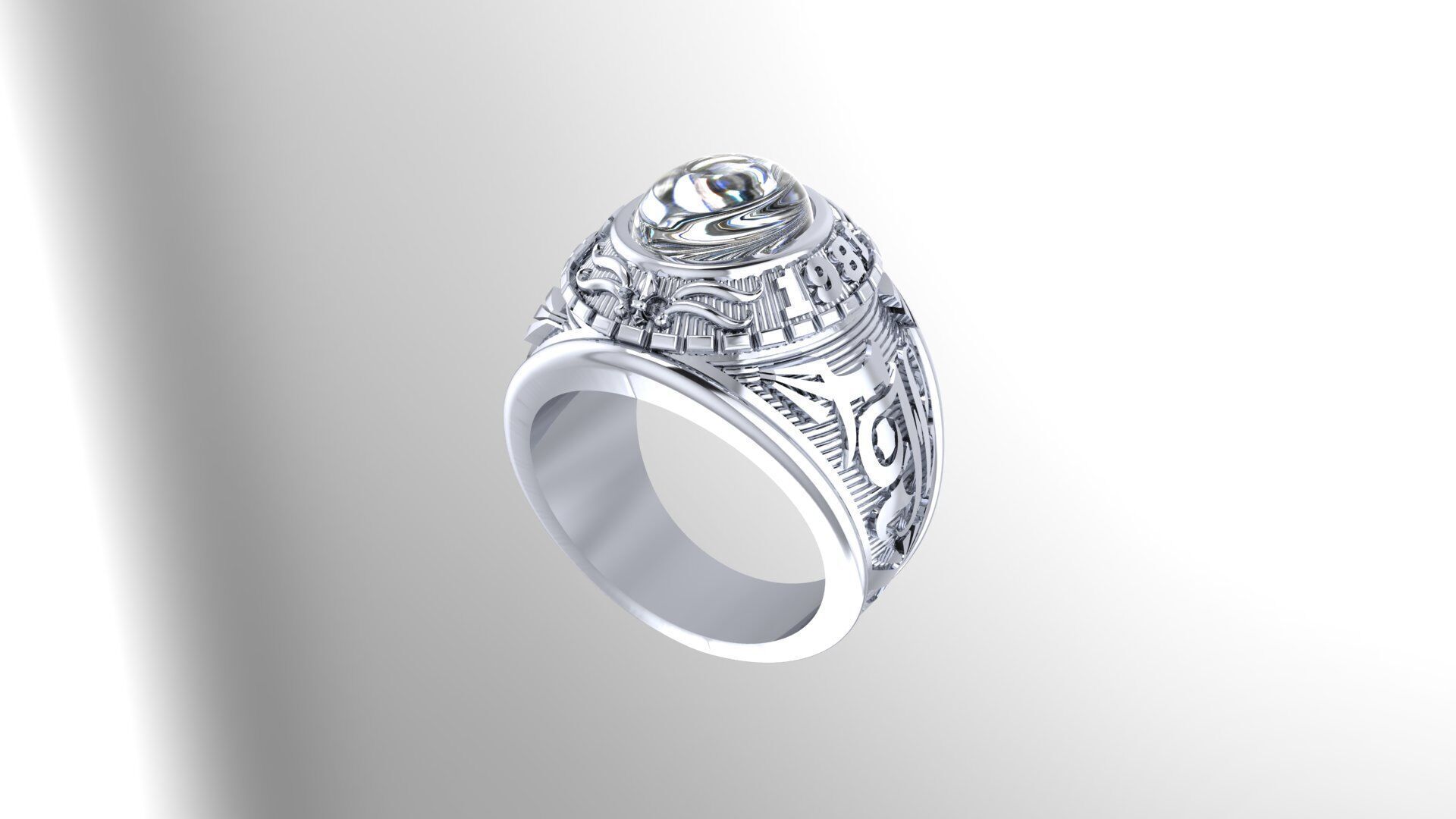 Men Ring 182 3D print model_9