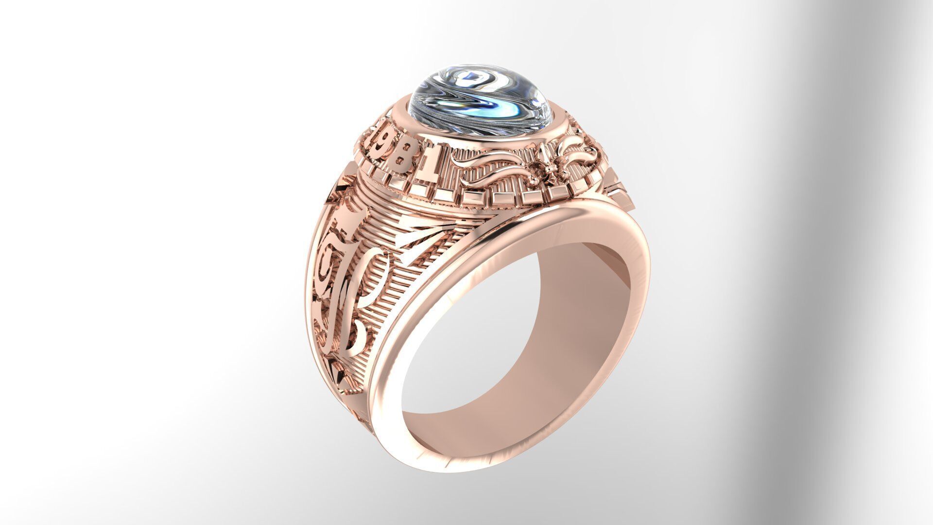 Men Ring 182 3D print model_1