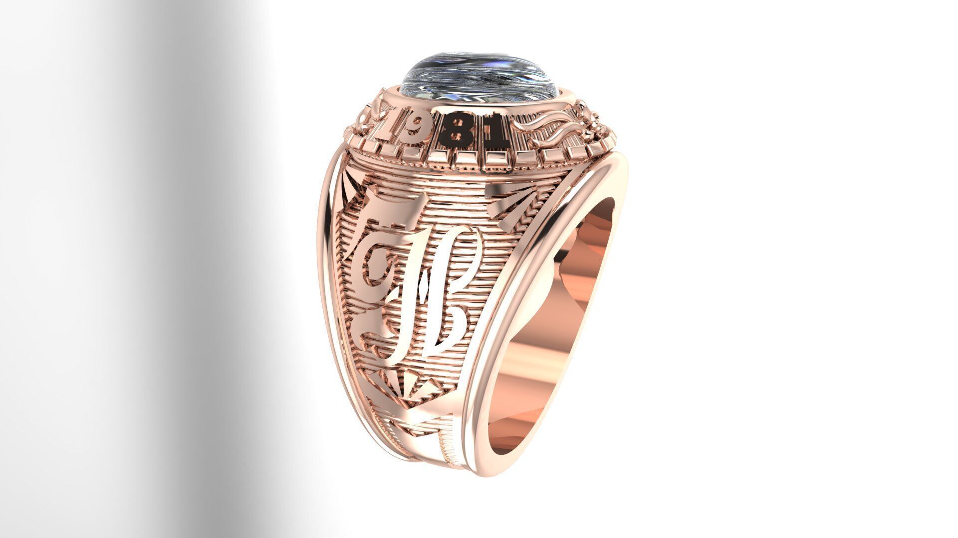 Men Ring 182 3D print model_12