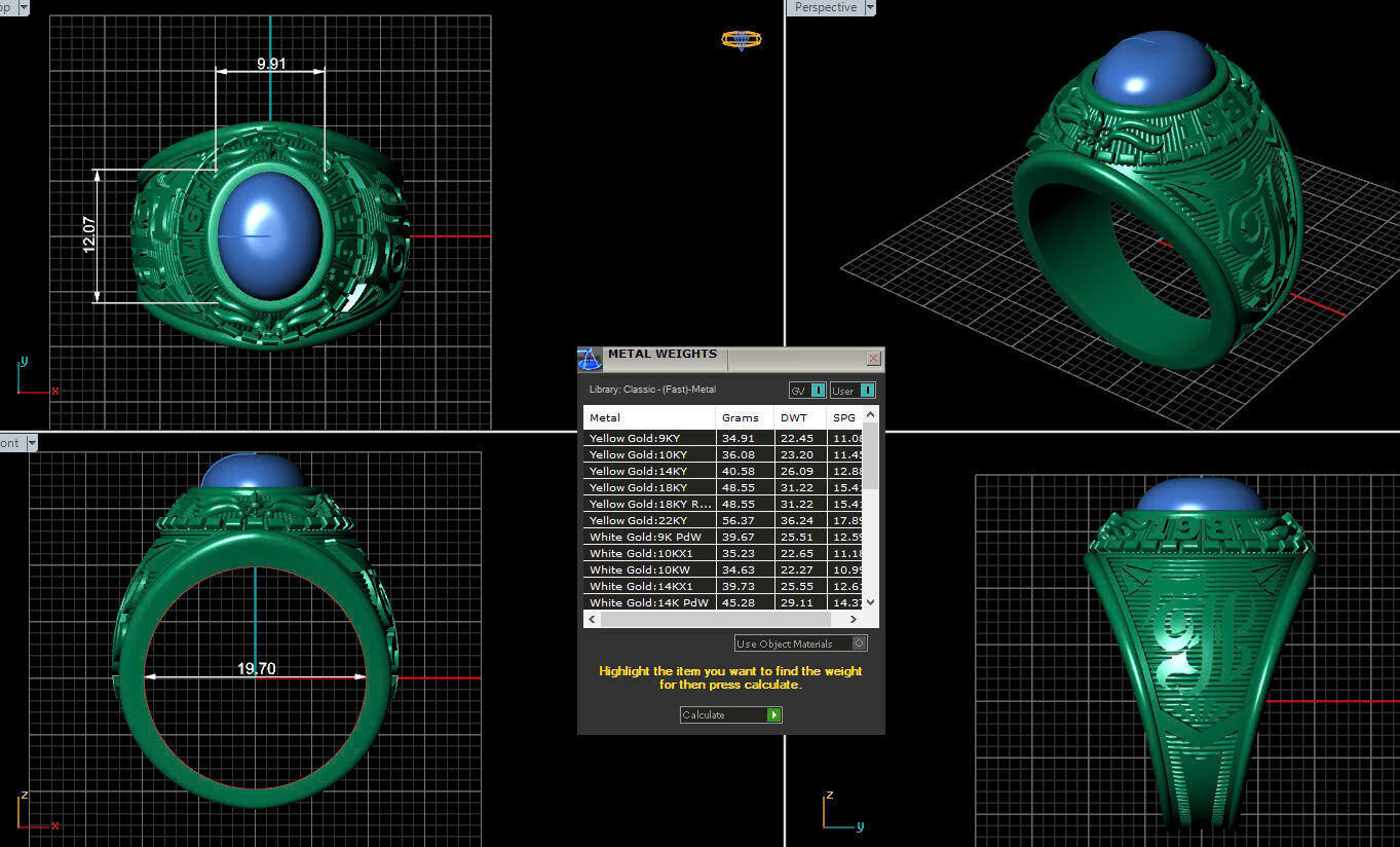 Men Ring 182 3D print model_4