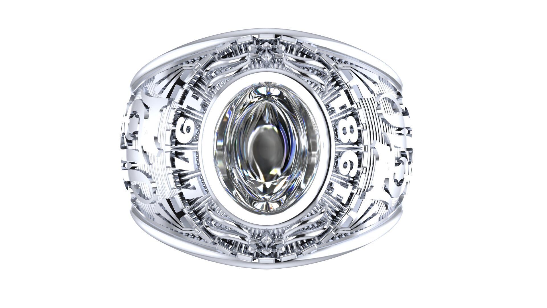 Men Ring 182 3D print model_8