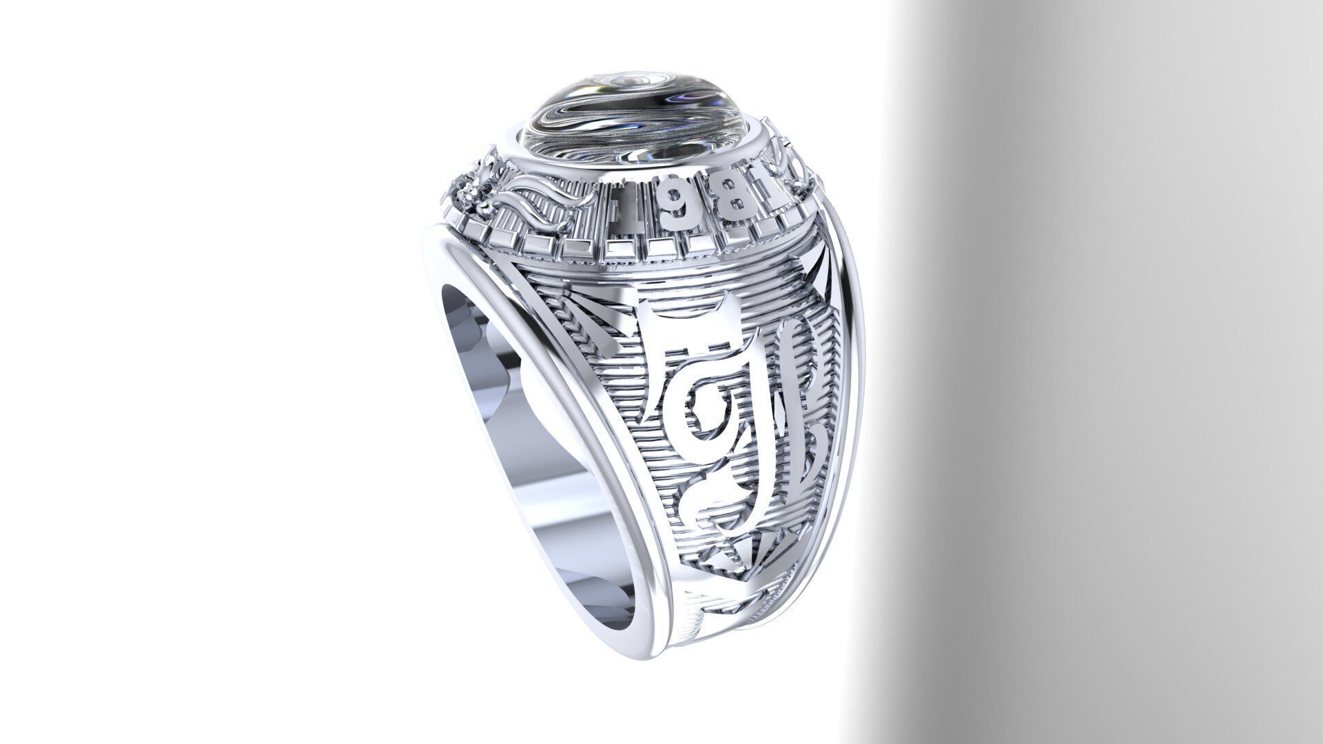 Men Ring 182 3D print model_10