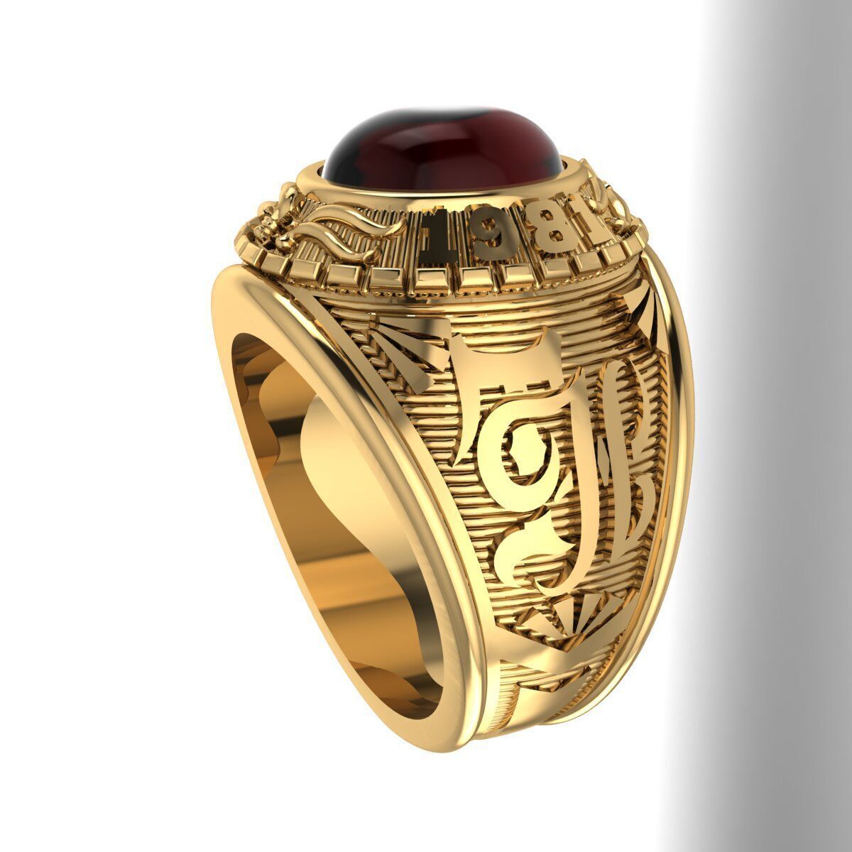 Men Ring 182 3D print model_6