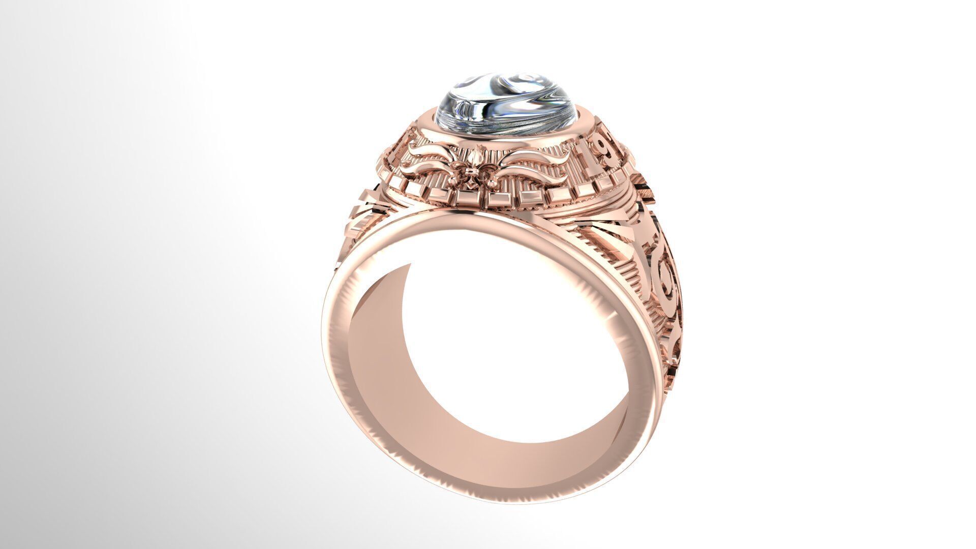 Men Ring 182 3D print model_2
