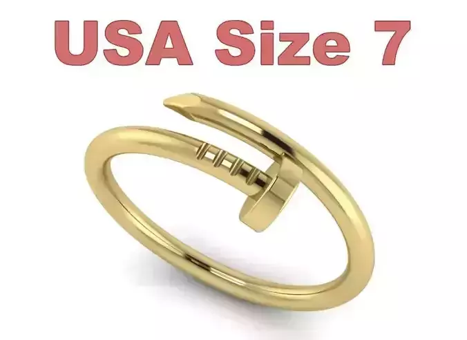 Nail Ring - USA Size 7