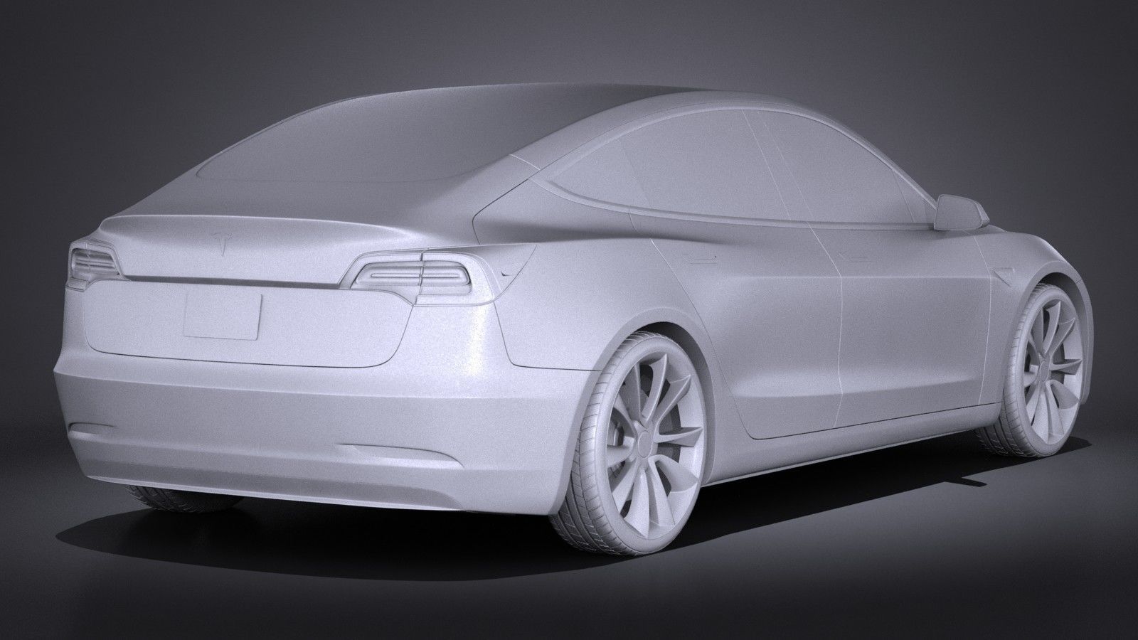 Tesla Model 3 2018 3D model_11