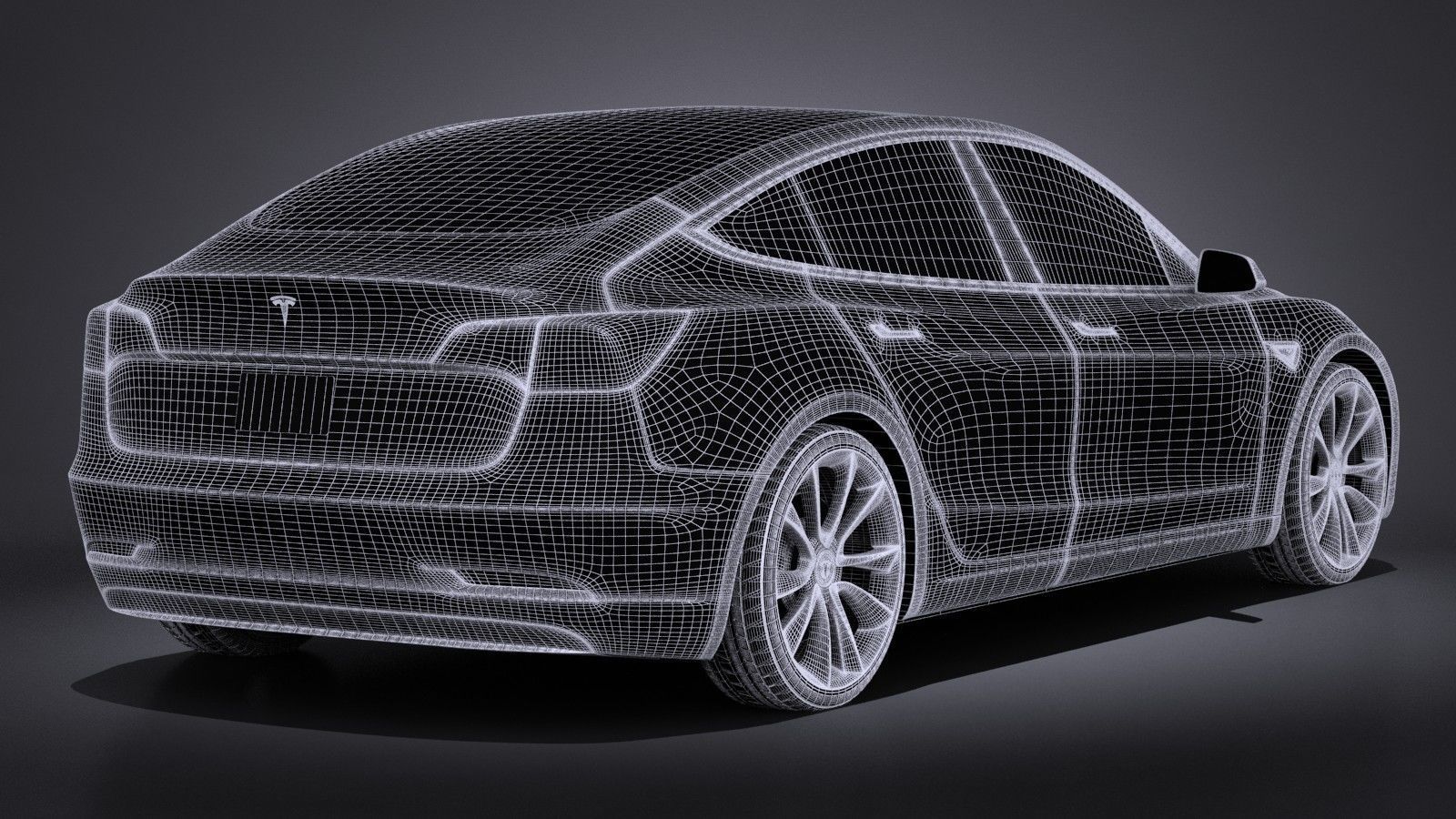 Tesla Model 3 2018 3D model_13