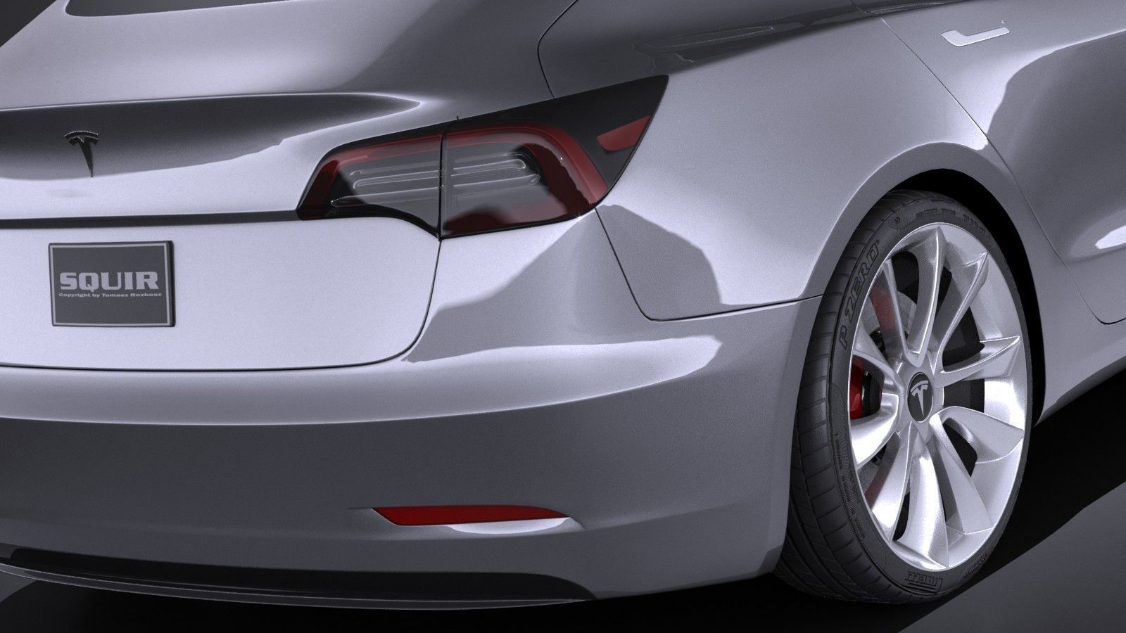 Tesla Model 3 2018 3D model_3