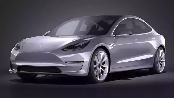 Tesla Model 3 2018 3D model