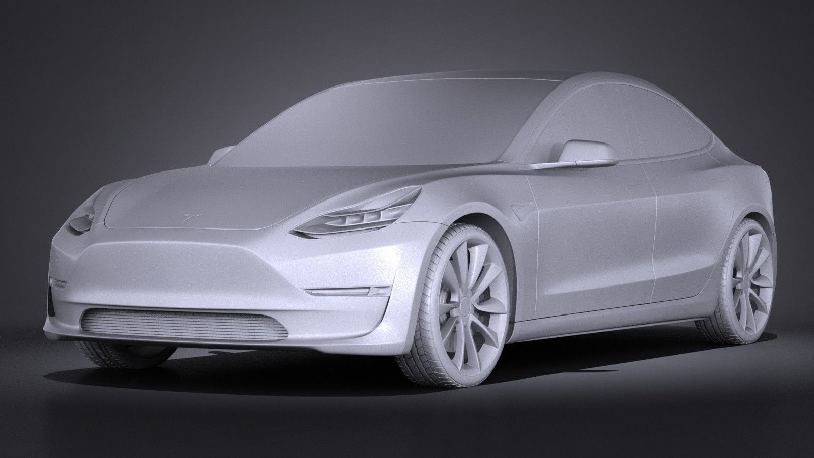 Tesla Model 3 2018 3D model_8