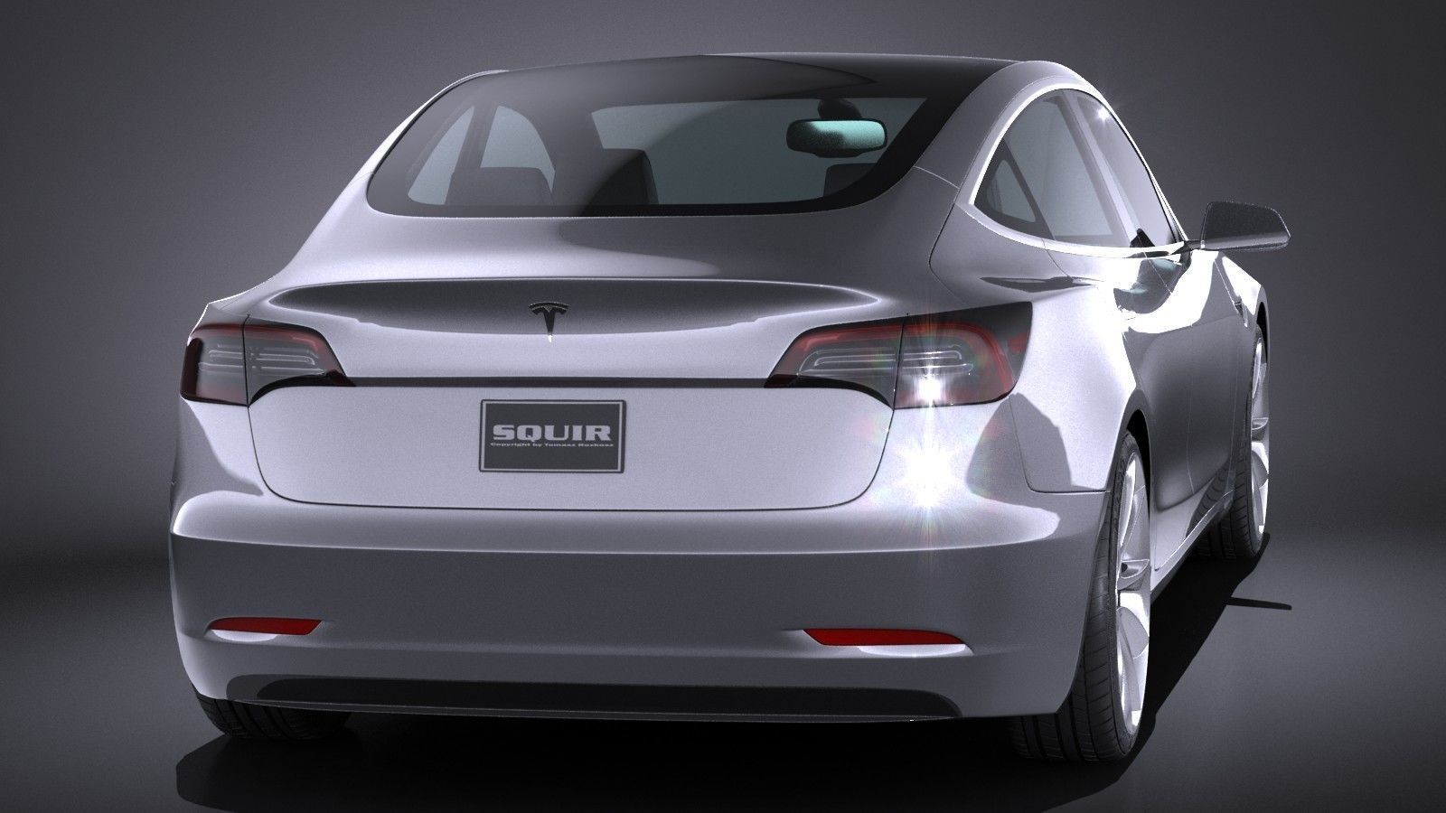 Tesla Model 3 2018 3D model_4