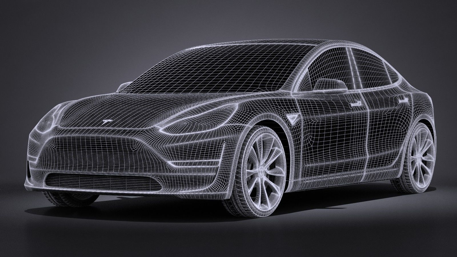 Tesla Model 3 2018 3D model_12