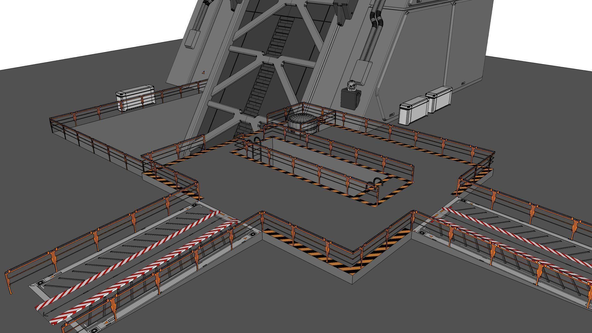 sci-fi Architectural Element 1 3D model_39