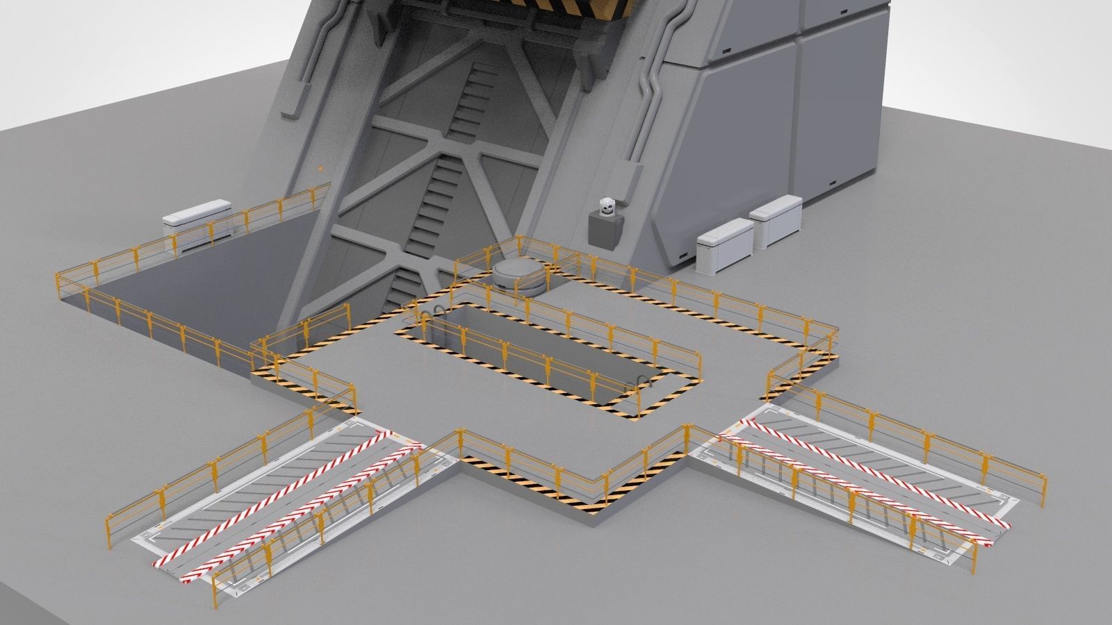 sci-fi Architectural Element 1 3D model_16