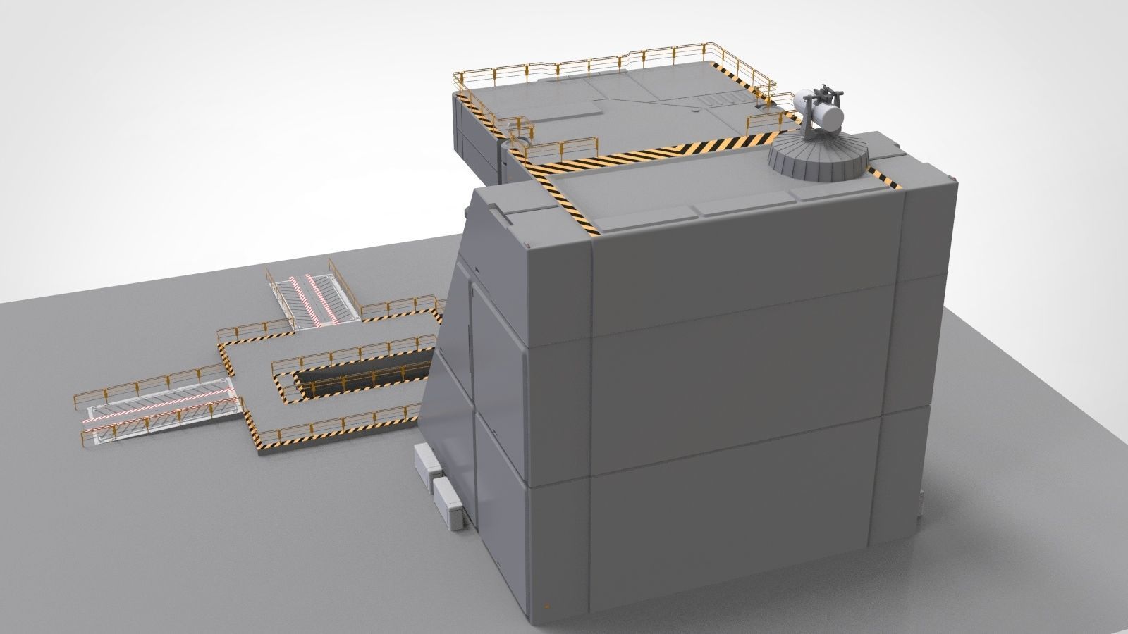 sci-fi Architectural Element 1 3D model_23