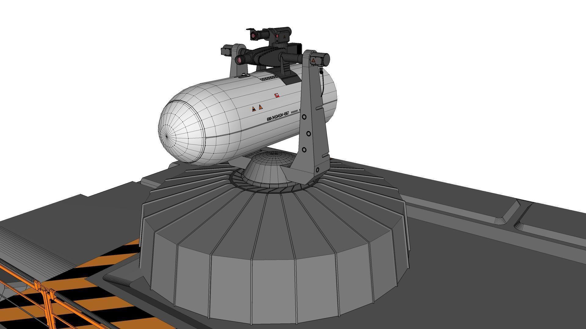 sci-fi Architectural Element 1 3D model_46